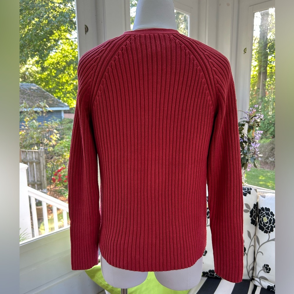Talbots Collection Salmon Color Ribbed Sweater Set - Picture 2 of 8